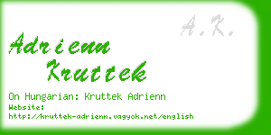 adrienn kruttek business card